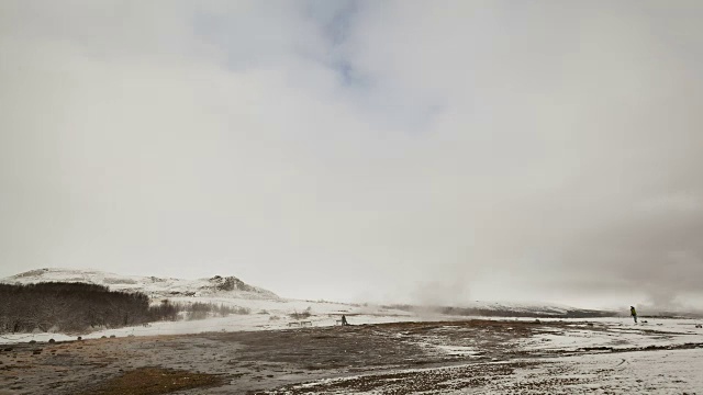 冰岛斯特罗库尔间歇泉喷发的时间间隔视频下载