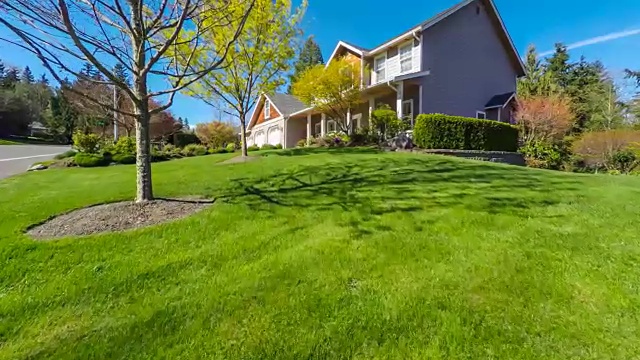 现代美国郊区住宅外观视频素材