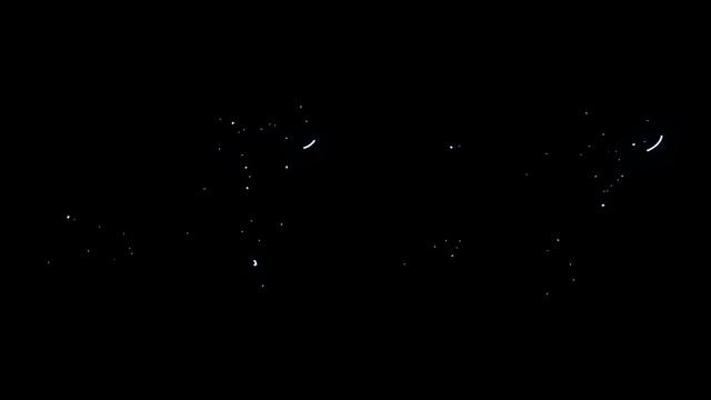 黄道十二宫的所有星座都以蓝色发光线显示视频下载