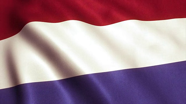 荷兰旗视频循环- 4K视频素材