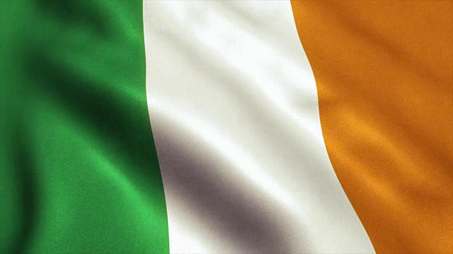 爱尔兰国旗视频循环- 4K视频下载