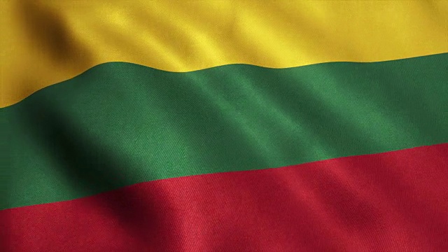 立陶宛国旗视频循环- 4K视频下载