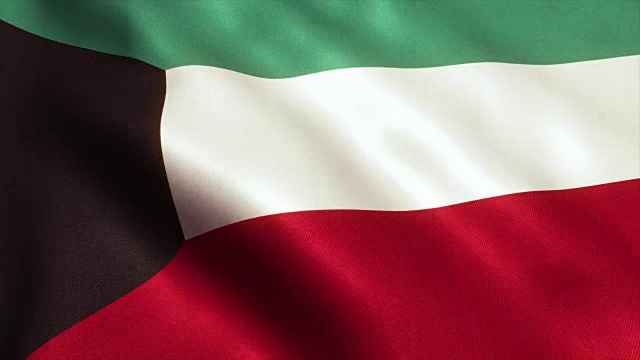 科威特国旗视频循环- 4K视频下载