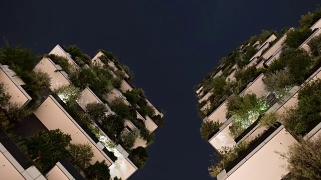 世界上最好的夜间高楼视频素材