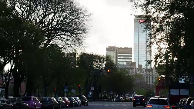 日落在马德罗港，阿根廷布宜诺斯艾利斯视频下载