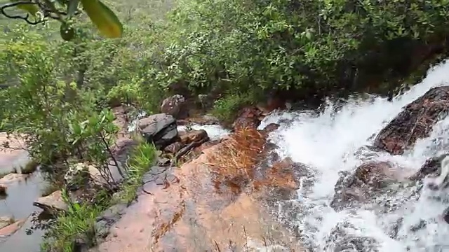 Chapada Dos Veadeiros瀑布的潘- Goiás -巴西视频素材