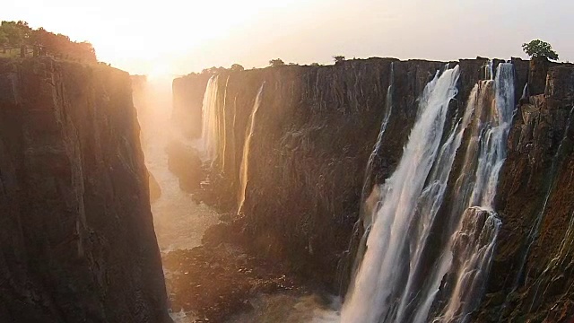 维多利亚瀑布津巴布韦，航拍视频，非洲视频素材