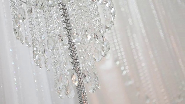 婚礼水晶装饰视频素材