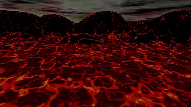 熔岩景观3D动画视频素材