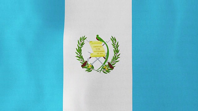 可循环:危地马拉国旗视频下载