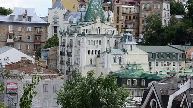 拍摄乌克兰基辅的建筑视频素材