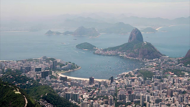 从科尔科瓦多眺望，里约热内卢的时光流逝视频下载