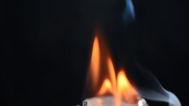 燃烧的文本视频素材