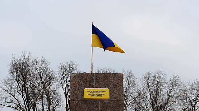 乌克兰国旗视频素材