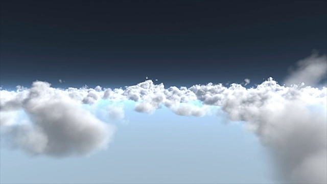 飞越云层。视频下载