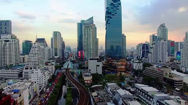 曼谷由无人驾驶飞机视频下载