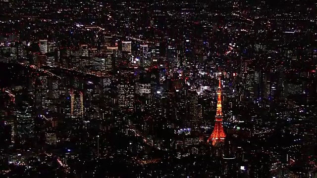 东京夜景，日本视频素材