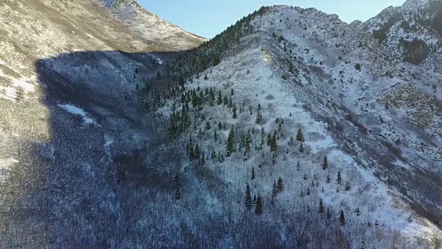 雪山鸟瞰图视频素材