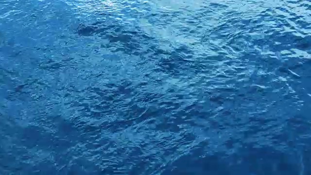 蓝色的水面，倒影，闪烁视频下载