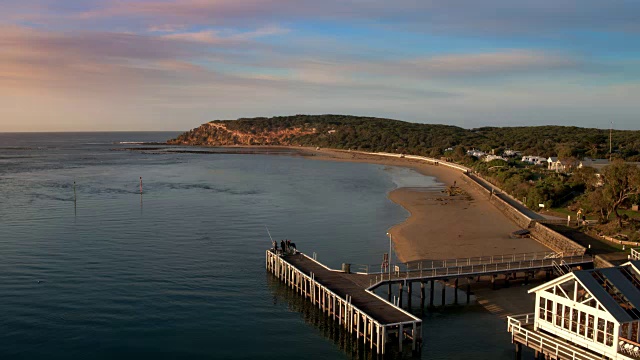 Barwon Heads海岸线，贝拉林半岛，澳大利亚，维多利亚视频下载