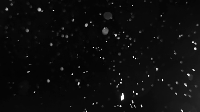 真正的冬季降雪。视频素材