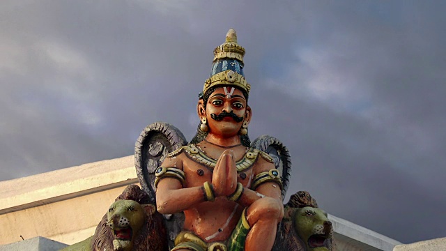 传统印度教寺庙，南印度，喀拉拉邦视频素材