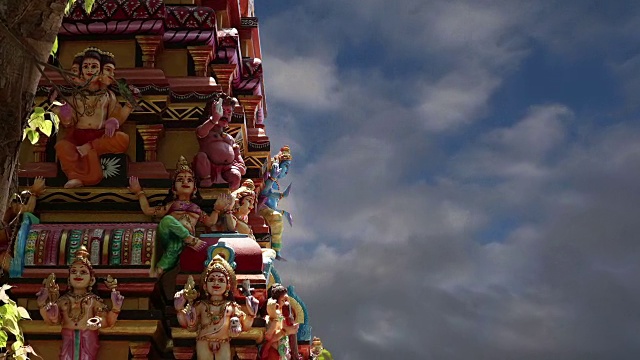 传统印度教寺庙，南印度，喀拉拉邦视频素材