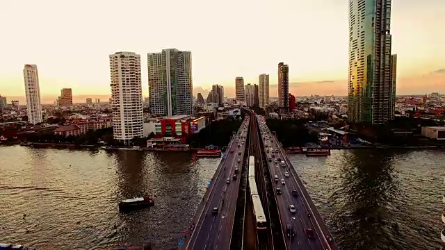 曼谷由无人驾驶飞机视频下载