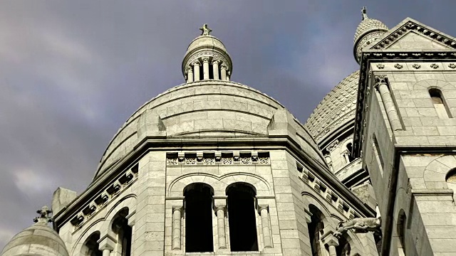圣心大教堂，法国巴黎视频下载