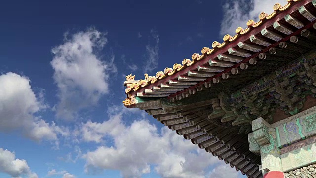 紫禁城，北京，中国——是中国从明朝到清末的皇宫视频素材