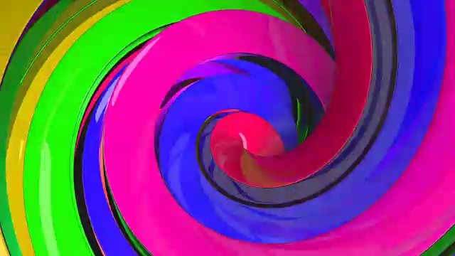 3D彩色漩涡背景视频素材