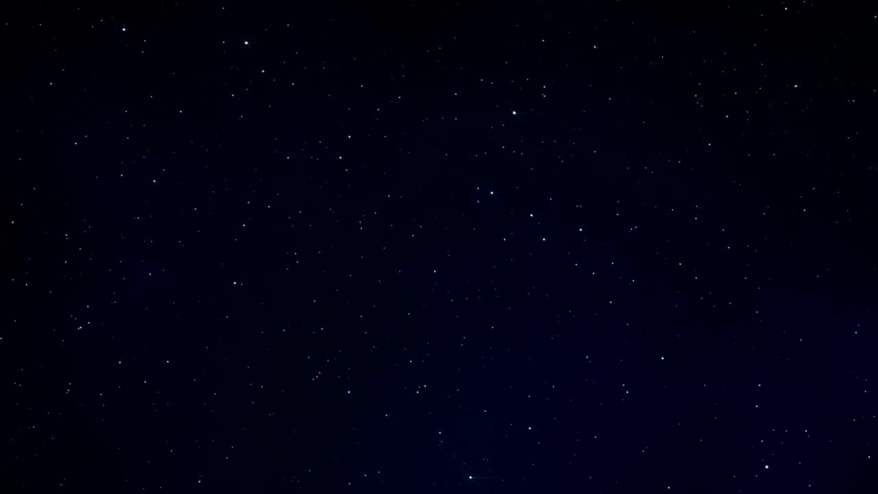 太空中闪烁的夜空视频素材