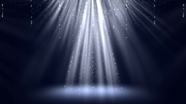 蓝色魔法光线光线粒子动画背景。视频下载