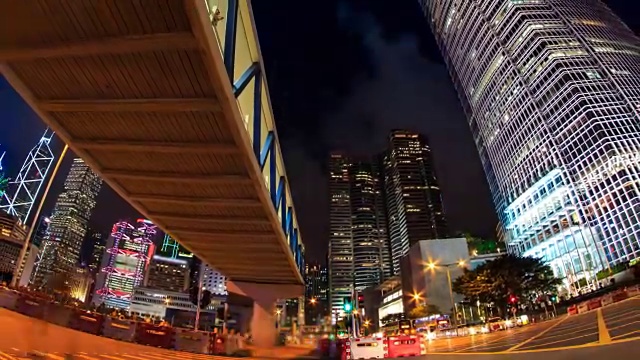 香港夜景4K时光流逝(缩小)视频素材