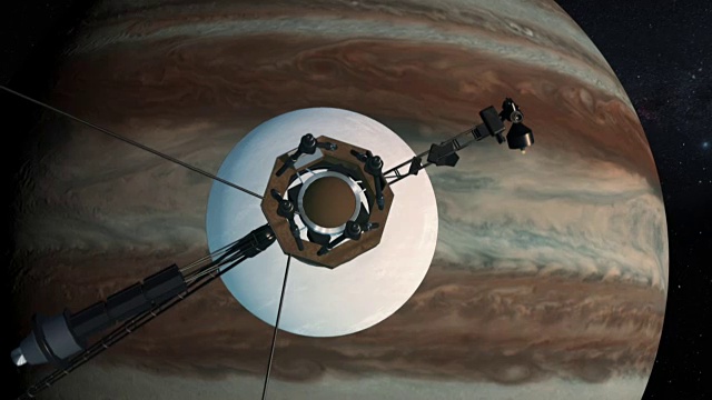 木星的卫星轨道视频素材
