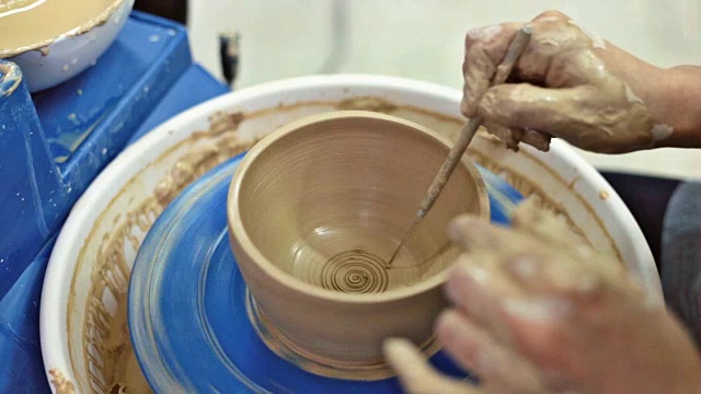 教育陶器。碗。第10部分。视频素材