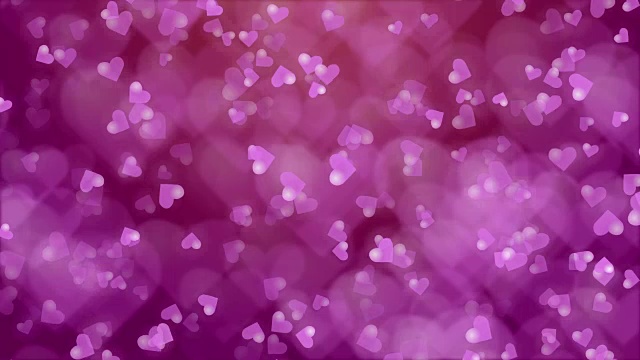 情人节抽象背景，放飞的心以粉红色为背景视频素材