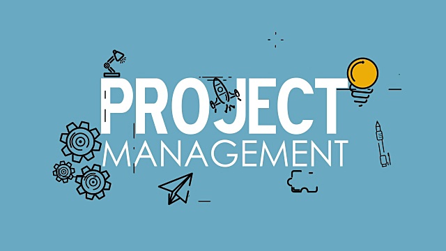 项目管理战略过程规划组织概念视频素材