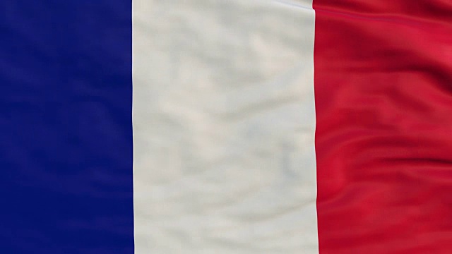 高细节的法国国旗视频素材