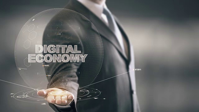 数字经济与全息商业概念视频素材