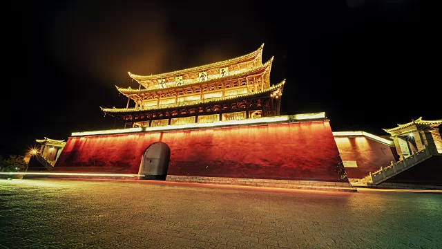 牌坊是中国云南省昆明市的传统建筑，也是昆明市的象征视频素材