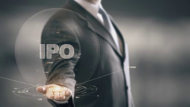 IPO与全息商业概念视频素材