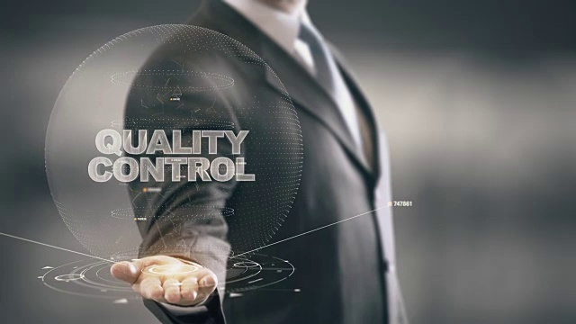 质量控制与全息商业概念视频素材