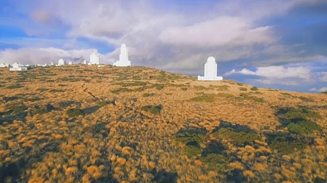 西班牙泰德特内里费山上的天文台视频下载