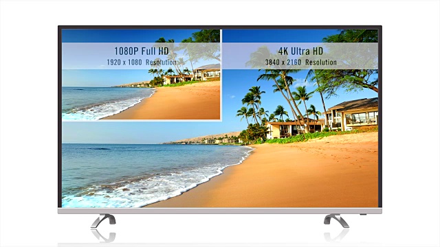 4K超高清vs 1080P全高清，电视视频分辨率比较视频下载
