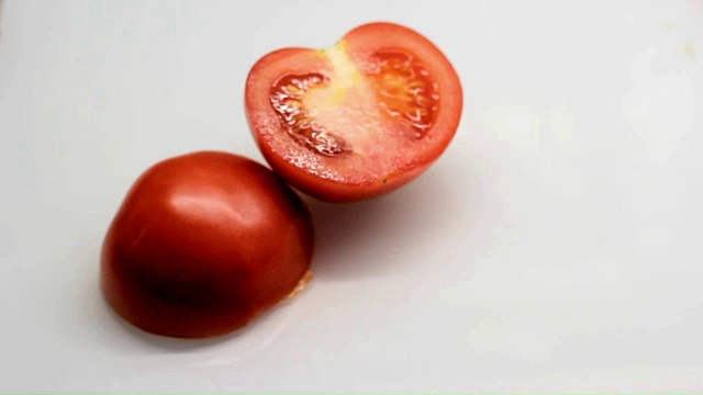 番茄切片停止运动视频素材
