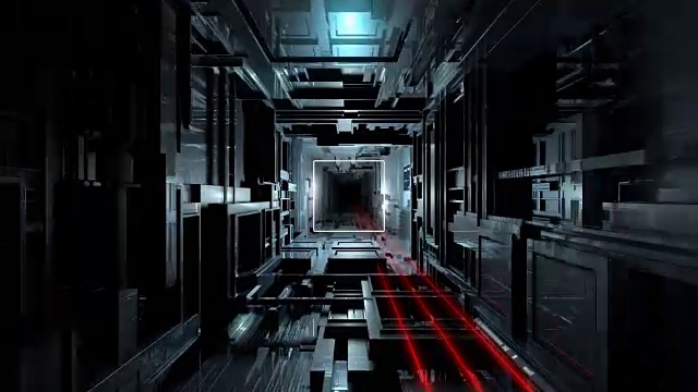 未来高科技隧道内的VJ视频素材