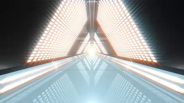 VJ环三角形隧道视频素材