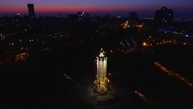 乌克兰饥荒受害者纪念碑。视频下载
