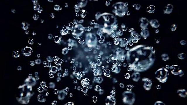 飞行水泡泡可循环的背景视频素材